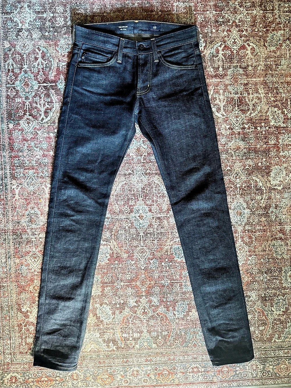 AG Jeans The Dylan Skinny Jeans in Blue Waist 28x34 Like New